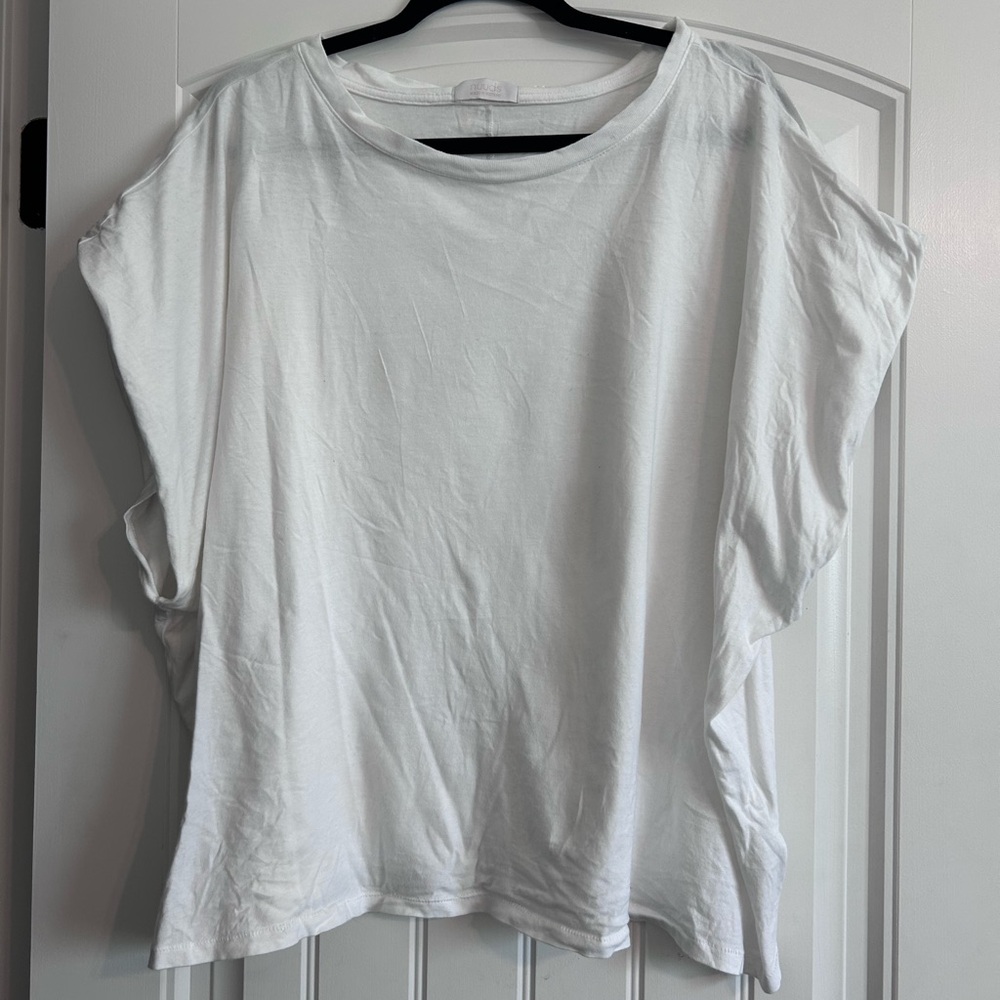 Nuuds Cream Oversized Boxy T-Shirt